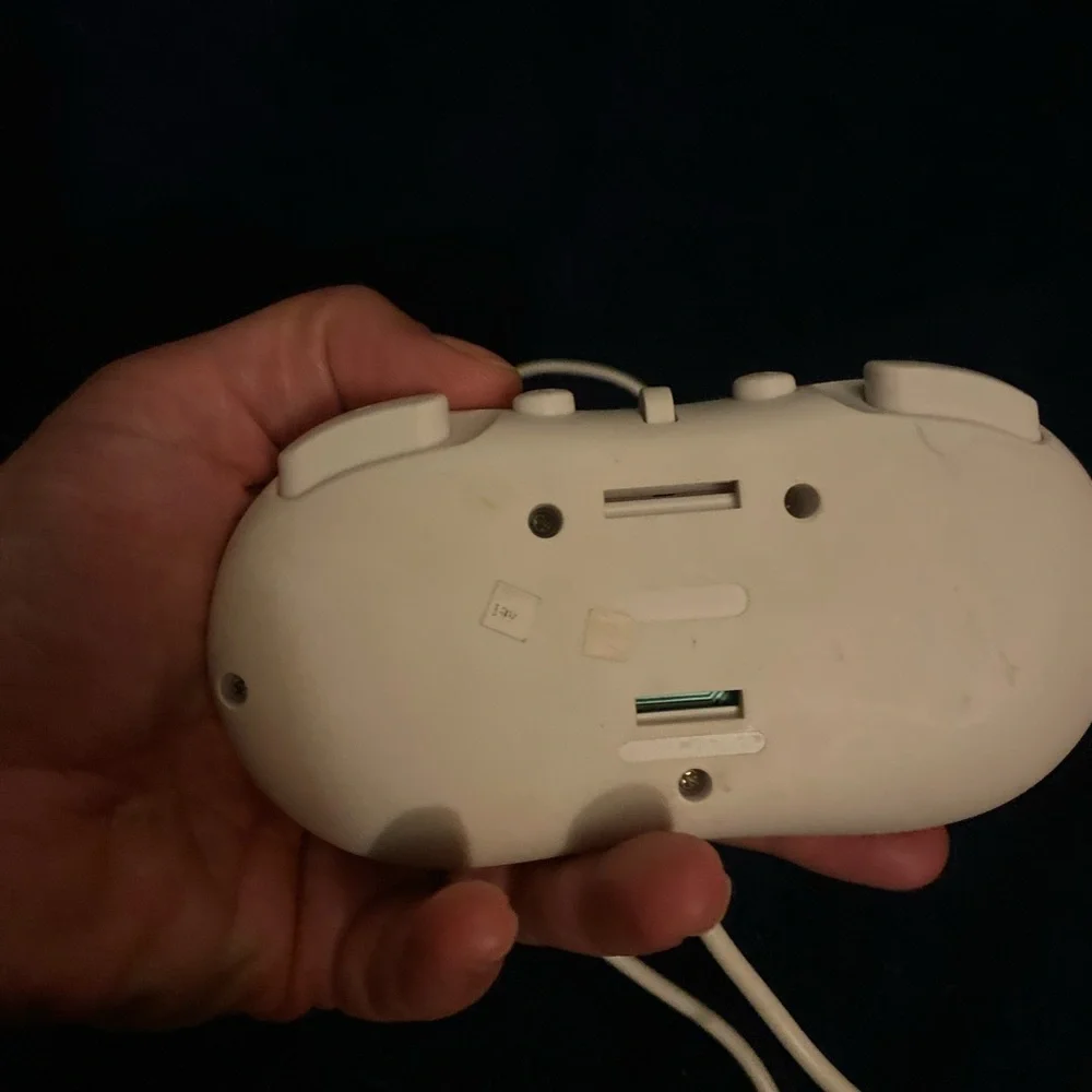 Sony White Wired USB Game Controller with Dual Analog Sticks